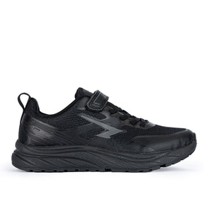 Sfida Vario Junior Kids V Strap Runners - Black/Black (Kids Sneakers/Shoes) - BLACK