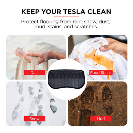 2023 Tesla Model 3 TPE Boot Trunk Liner Mat Set - 3PCs Front Rear Toolbox