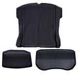 2023 Tesla Model 3 TPE Boot Trunk Liner Mat Set - 3PCs Front Rear Toolbox