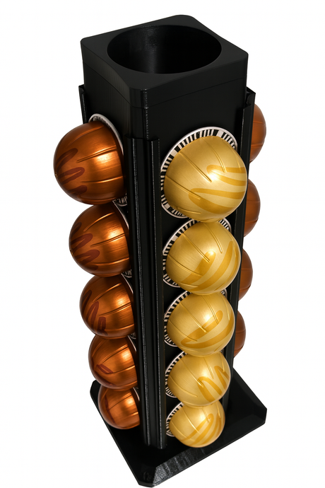 20 Pod Vertuo Coffee Holder for Nespresso Vertuo Pods - Black