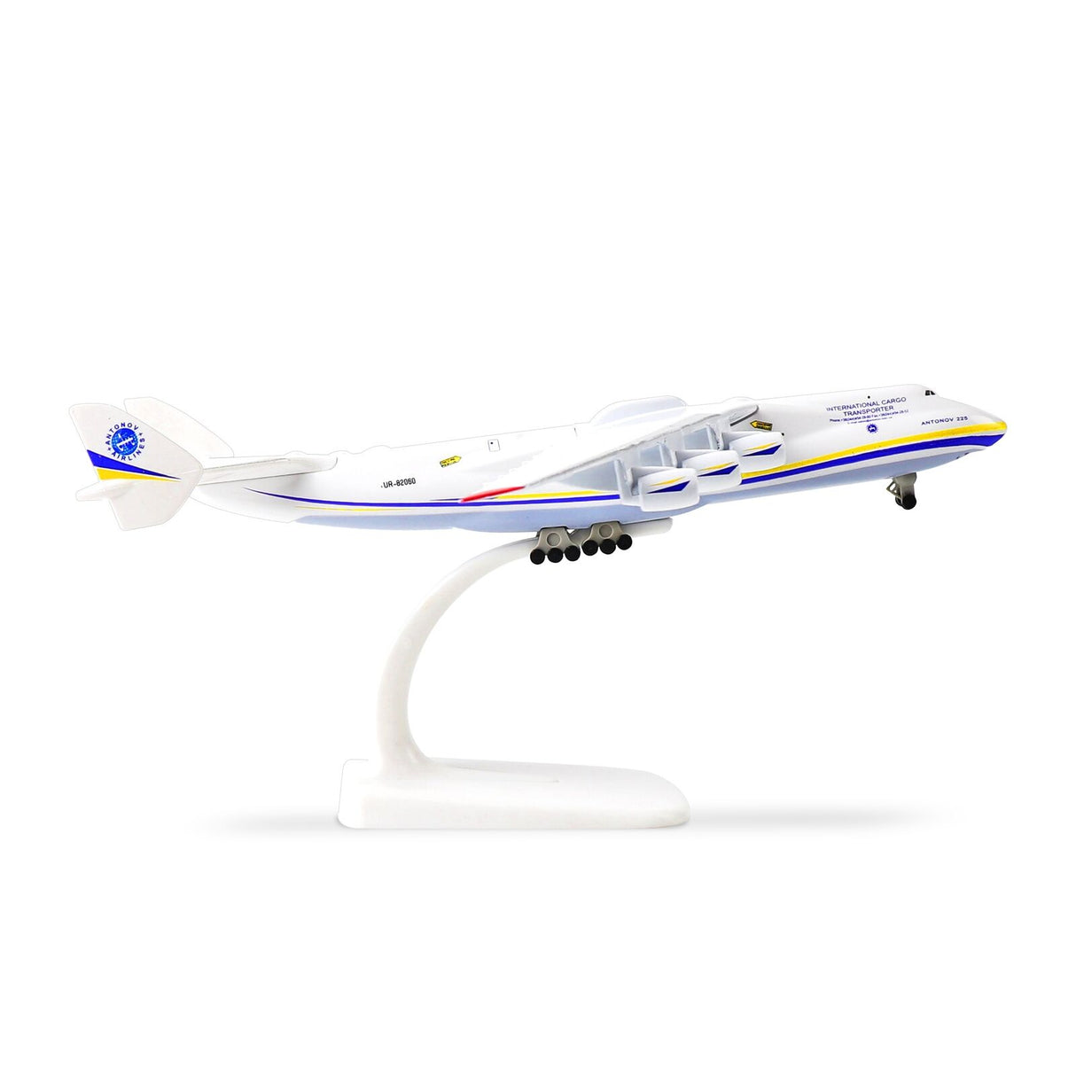 Antonov 1/400 Scale Diecast Metal AN-225 MRIYA Aircraft Model Kit w/ Stand - Ukraine Airplane for Gifts