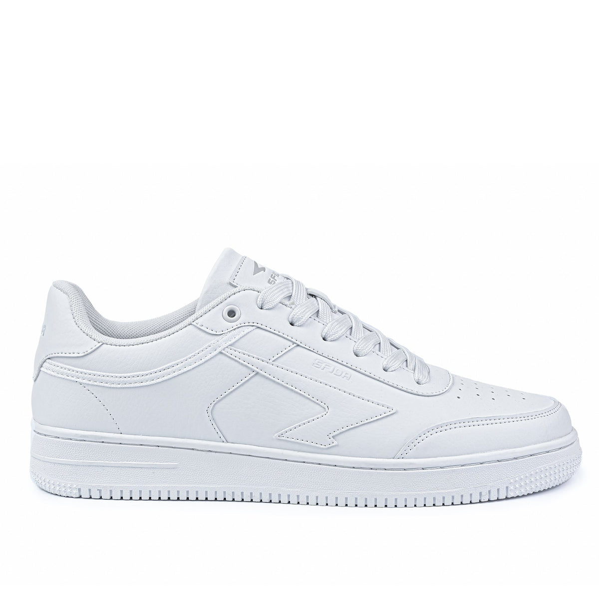 Sfida Vibe Unisex Lifestyle Sneakers - White/White (Mens/Womens Casual Shoes) - White