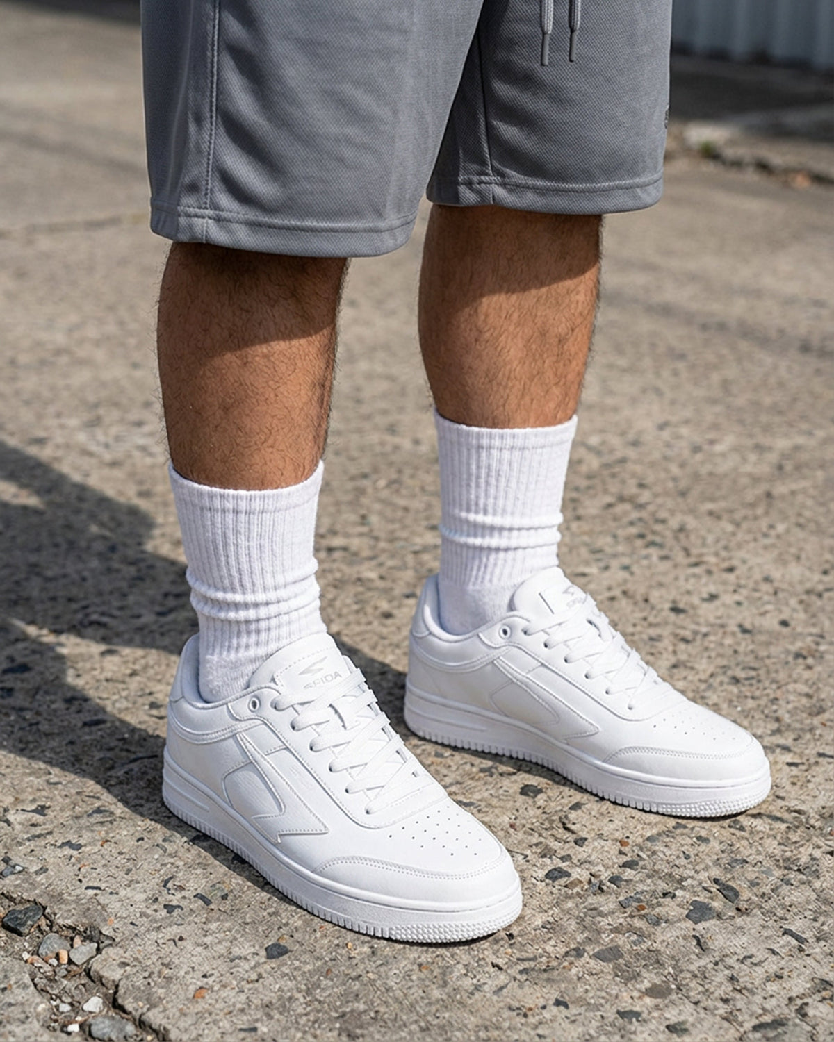 Sfida Vibe Mens Lifestyle Sneakers - White (Casual Shoes)