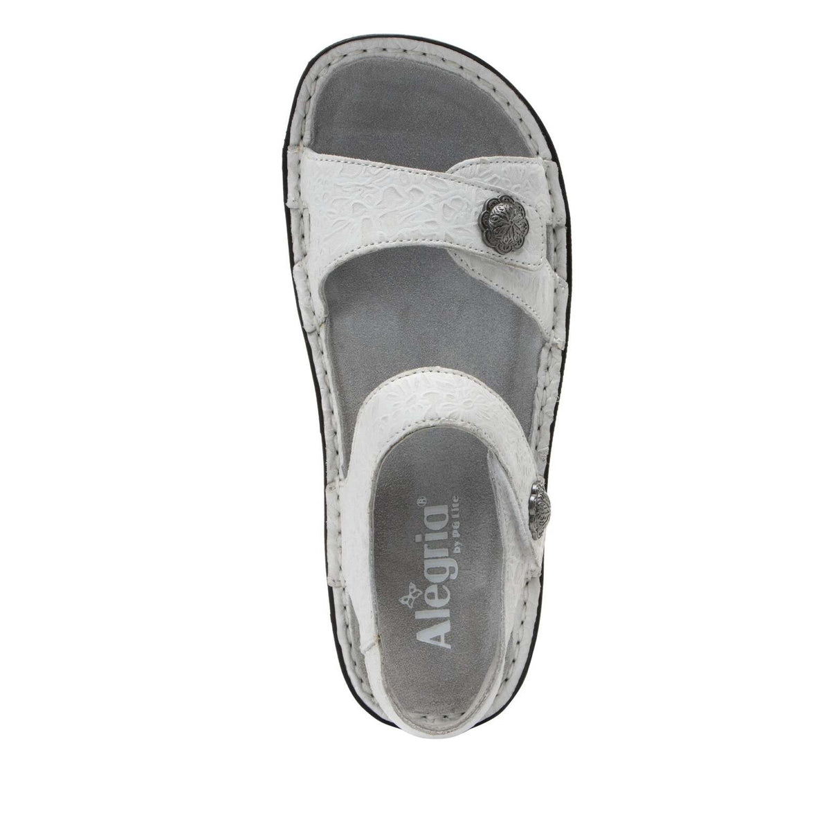 Alegria Vienna Ankle Strap Sandals Shoes Womens - Delicut White
