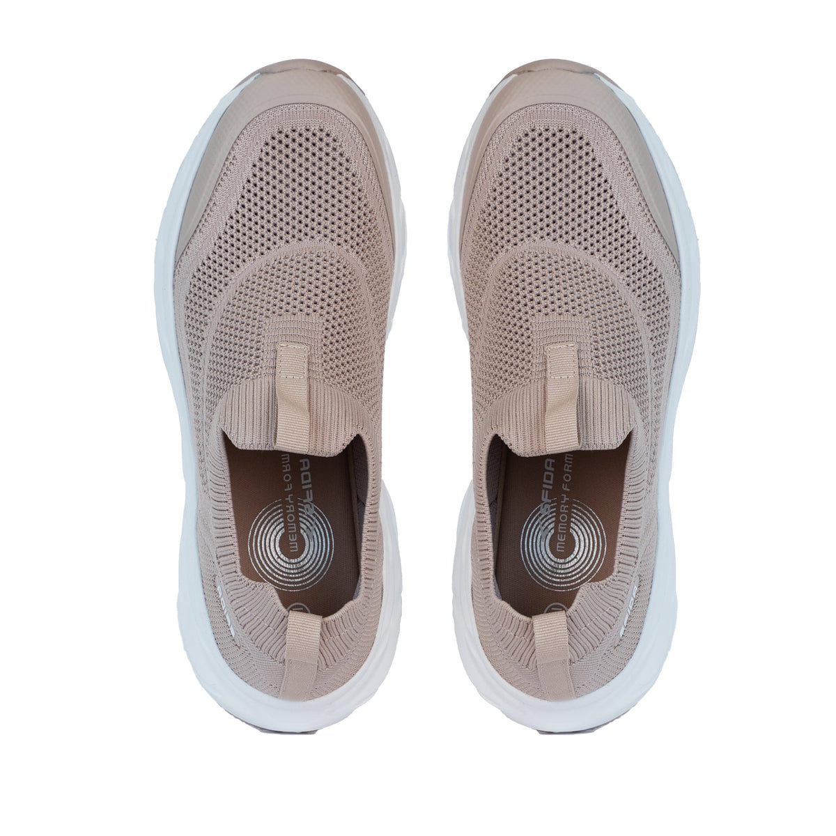 Sfida Vitali Womens Comfort Walkers - Pale Rose (Knit Walking Shoes)