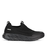Sfida Vitali Mens Comfort Walkers - Black/Black (Knit Walking Shoes)