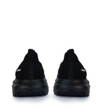 Sfida Vitali Mens Comfort Walkers - Black/Black (Knit Walking Shoes)