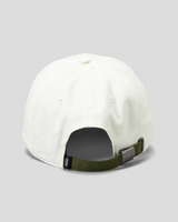 Vans The Campus Baseball Cap in Marshmellow/Dark Green