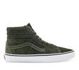 Vans Mens SK8-HI Pig Suede Sneakers (Casual Shoes) - Green/White
