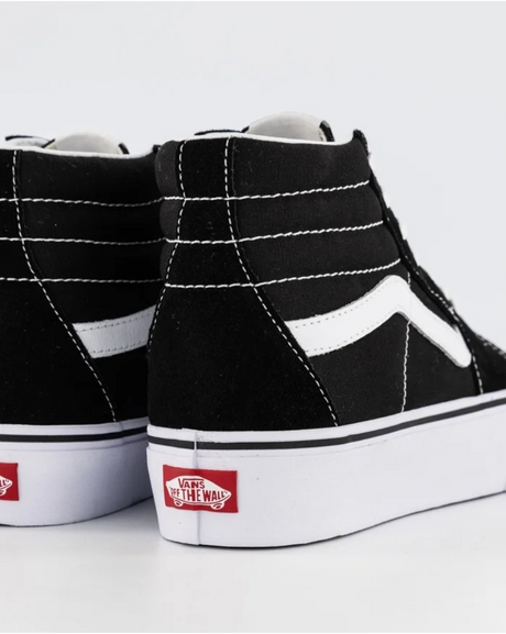 Vans SK8-Hi High Top Platform 2.0 Sneakers Shoes in Black/True White 