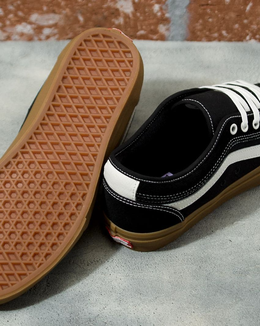 Vans Skate Chukka Low Side Stripe Mens Lace Up Shoes - Black/Gum (Casual Sneakers)
