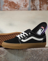 Vans Skate Chukka Low Side Stripe Mens Lace Up Shoes - Black/Gum (Casual Sneakers)