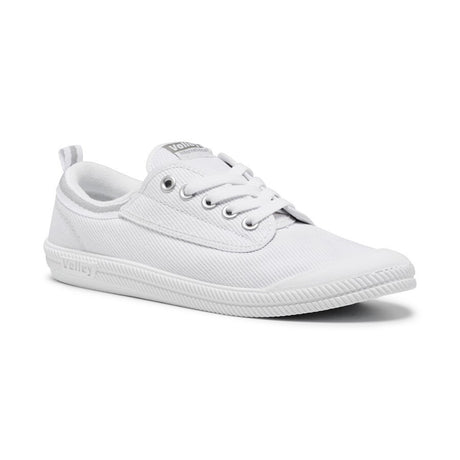 Volley International Mens Sneakers Casual Lace Up Shoes Canvas - White/Light Grey - 2 UK (3US)