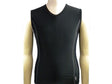 Sfida Mens Compression V Neck Tank Top - Black (Sports Base Layer) - BLACK