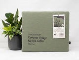 Park Avenue European Vintage Washed Cotton Kids Bed Sheet Set - Fern