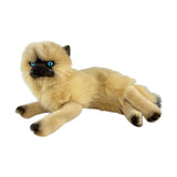 Bocchetta Violet 38cm Lying Himalayan Cat Plush Toy - Cream (Realistic Stuffed Animal Cat Gift)