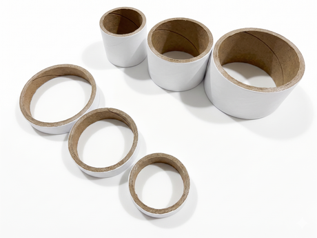 27x White Strong Cardboard Paper Tubes - Arts, Crafts & DIY (Assorted Lengths, 30/40/50mm Diameters)