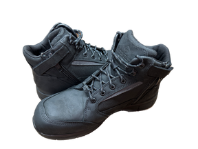 Wolverine Rigger Mid CM Steel Cap Safety Leather Boots Waterproof Shoes - Black