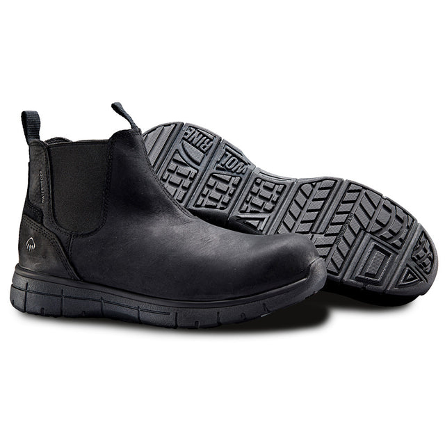 Elastic Rigger Wolverine Rigger Romeo Elastic Chelsea Steel Cap Boots - Black ...