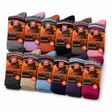 12x Womens Merino Lambs Wool Socks Warm for Winter - Size 2-8 (Assorted Colours)