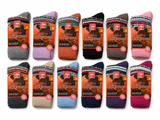 12x Womens Merino Lambs Wool Socks Warm for Winter - Size 2-8 (Assorted Colours)