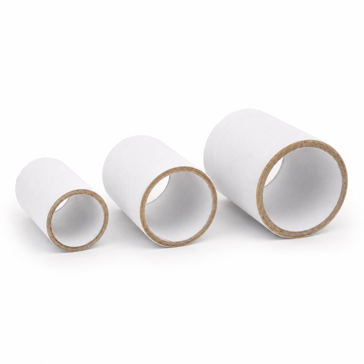 3x 3cm White Strong Cardboard Paper Tubes - Arts, Crafts & DIY (30/40/50mm Diameters)