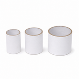 3x 5cm White Strong Cardboard Paper Tubes - Arts, Crafts & DIY (30/40/50mm Diameters)