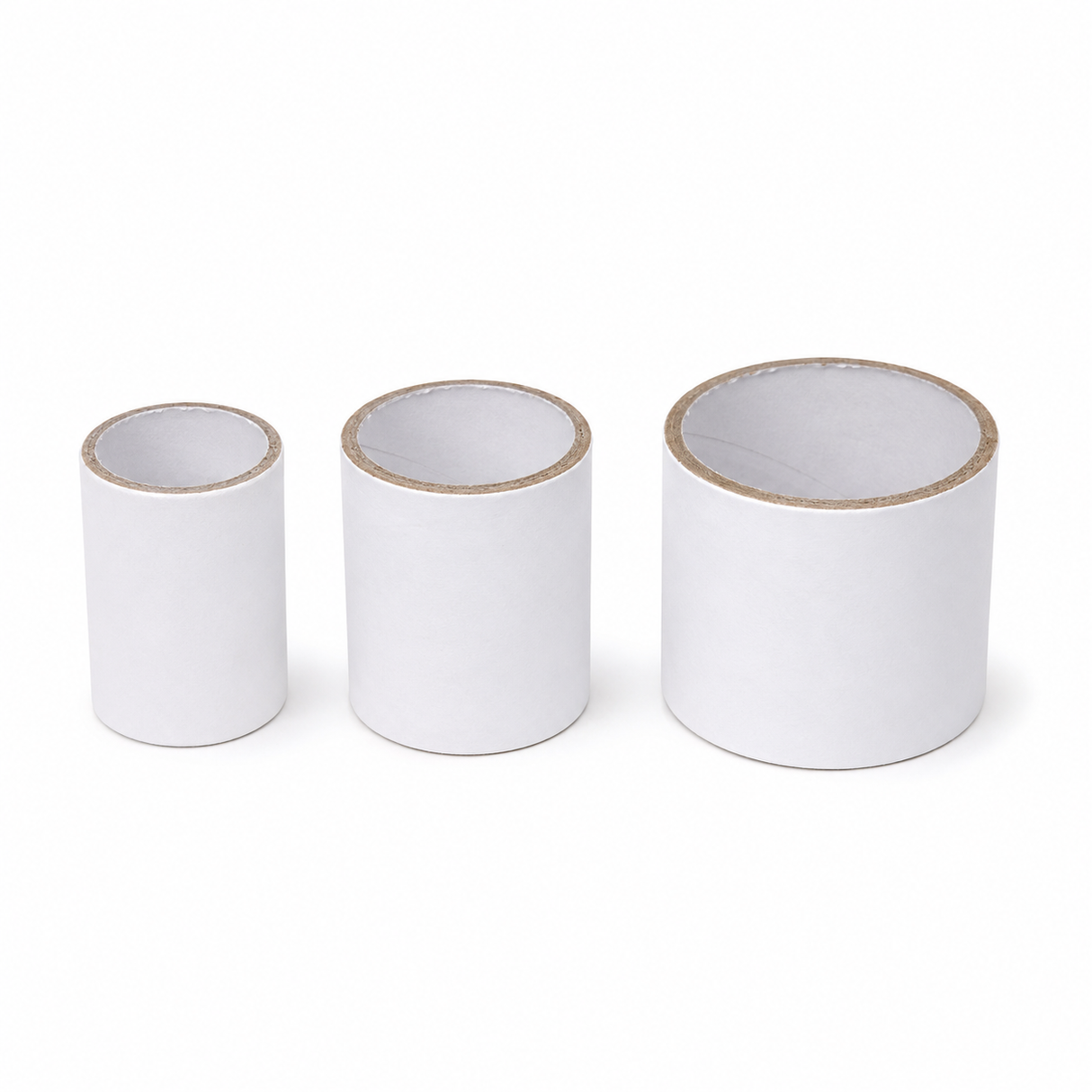 3x 5cm White Strong Cardboard Paper Tubes - Arts, Crafts & DIY (30/40/50mm Diameters)