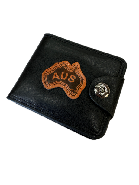 Souvenir Wallet Australia Classic AUS Oz in Black
