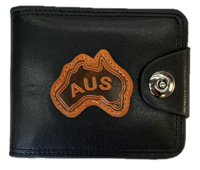 Souvenir Wallet Australia Classic AUS Oz in Black