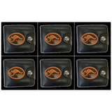 6x Australia Souvenir Kangaroo Wallet Bulk Pack - Black (Premium Faux Leather)