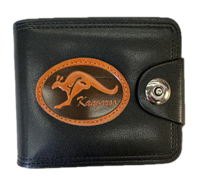 Souvenir Wallet Australia Classic Australian Kangaroo in Black