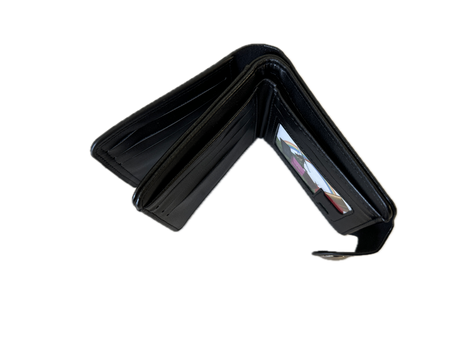 3x Australia Souvenir Kangaroo Wallet Pack - Black (Premium Faux Leather)