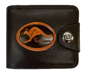 Australia Souvenir Kangaroo Wallet - Brown (Premium Faux Leather)