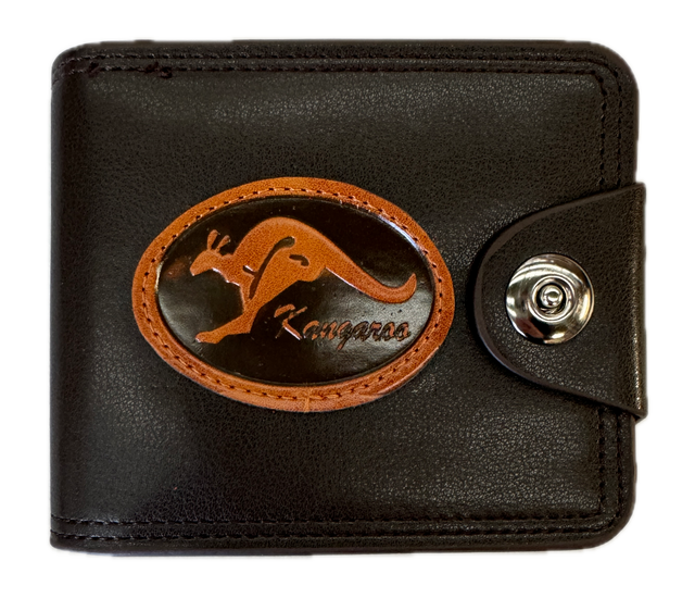 Souvenir Wallet Australia Classic Australian Kangaroo in Brown