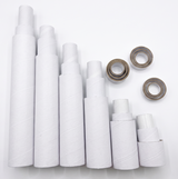 108x White/Brown Strong Cardboard Paper Tubes Bulk Pack  - Arts, Crafts & DIY (Assorted Lengths, 30/40/50mm Diameters)