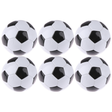 6x Classic Training Football/Soccer Ball Bulk Pack - Black/White (Size 5)