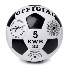 Classic Training Football/Soccer Ball - Black/White (Size 5)