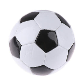 Classic Training Football/Soccer Ball - Black/White (Size 5)