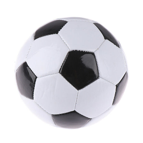 Classic Training Football/Soccer Ball - Black/White (Size 5)