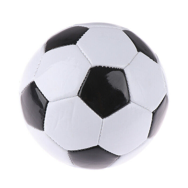 Classic Training Football/Soccer Ball - Black/White (Size 5)