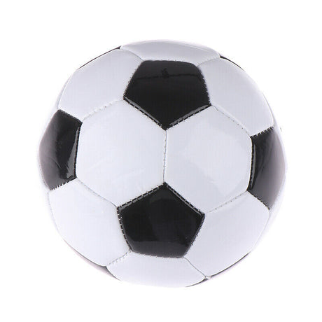 Classic Training Football/Soccer Ball - Black/White (Size 5)