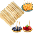 3600x Bamboo Mini Cocktail Forks Disposable Wooden Picks for Finger Food - 9cm Long