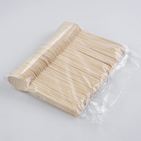 2160x 11cm Small Disposable Wooden Spoons - Mini Strong Dessert Cutlery (Bulk Pack)