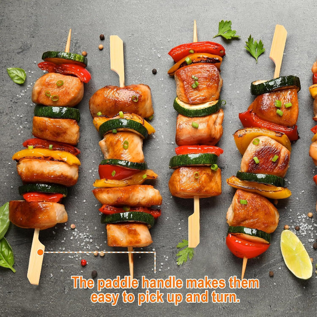 3600pcs 12cm Disposable Short Bamboo Skewers - Eco Friendly (Bulk)