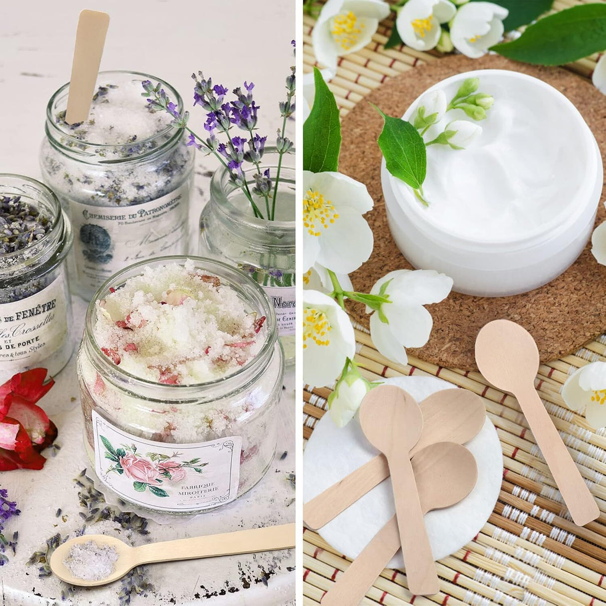 2400pcs 16cm Disposable Wooden Spoons - Eco Friendly Cutlery - Extra Strong (Bulk)