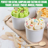 2400pcs 16cm Disposable Wooden Spoons - Eco Friendly Cutlery - Extra Strong (Bulk)