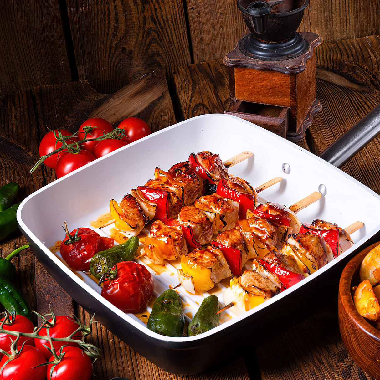 2160x 20cm Bamboo Wooden Flat Paddle Skewers - Disposable BBQ/Fruit/Kebab/Cocktail Sticks (Bulk Pack)