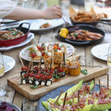 2160x 20cm Bamboo Wooden Flat Paddle Skewers - Disposable BBQ/Fruit/Kebab/Cocktail Sticks (Bulk Pack)
