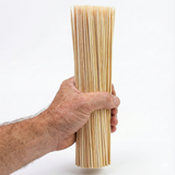 4320x 25cm Disposable Round Wooden Bamboo Skewers - BBQ/Kebab/Satay Sticks (Bulk)